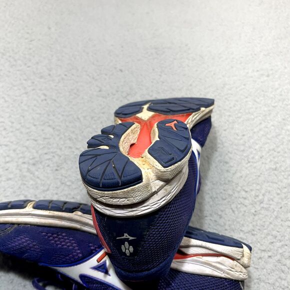 Mizuno Wave Rider 21 Womens Shoes Sz 9.5 Blue Running Athletic Sneaker Trainer - Picture 6 of 16